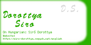 dorottya siro business card